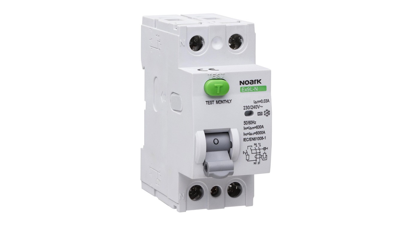 2P 40A 30mA Differential Current Switch Type AC 6kA Ex9L-N 108315