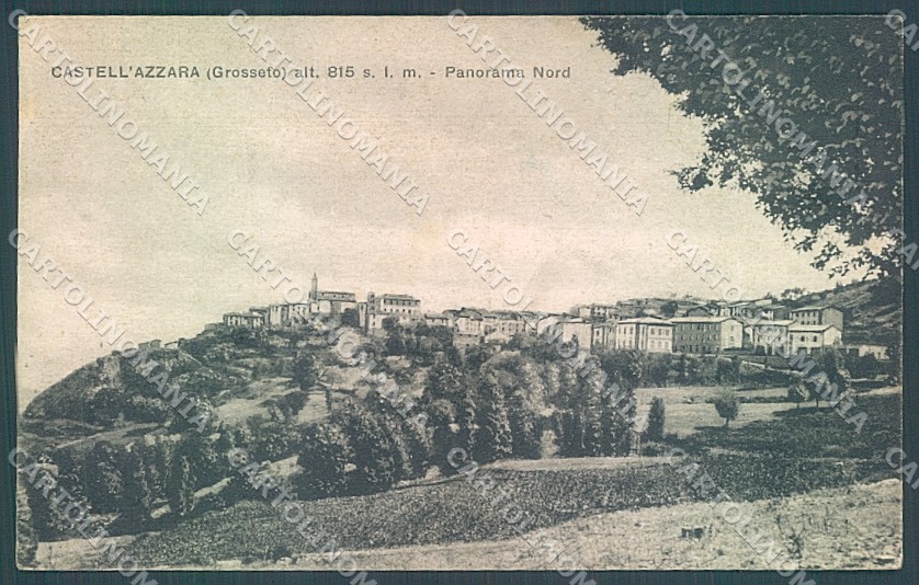 Grosseto Castell'Azzara cartolina JK4450