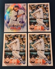 (4) Riley Greene 2023 Topps Rookie Card #31 + #SMLB-26 RC Detroit Tigers