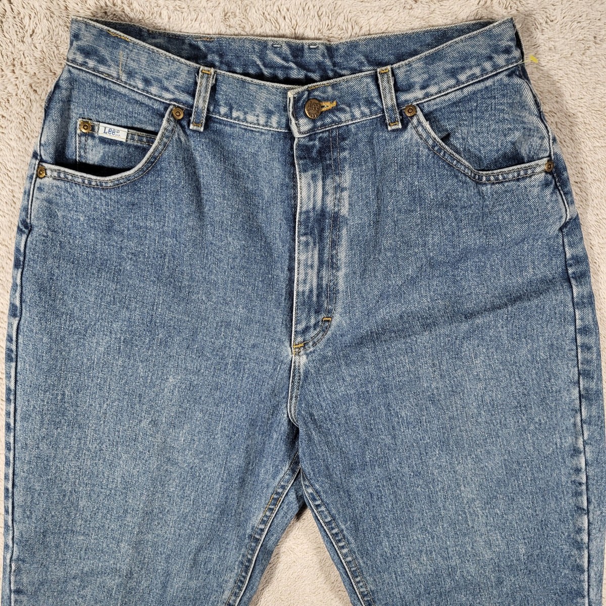 VTG Lee Riders Jeans Women's 16P Blue Light Wash Made In USA 1980s