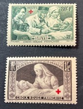 2 timbres Croix-Rouge N° 459/460, neuf avec charnière, 1940 - A 88