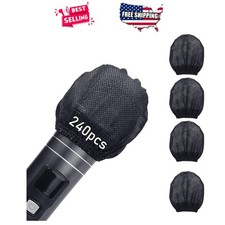 Handheld Mic Covers Disposable 240pcs Individually Wrapped For Karaoke Events