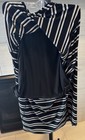 WHBM White House Black Market Maxi Skirt XS Black/White Faux Wrap Style EUC!! — photo 8