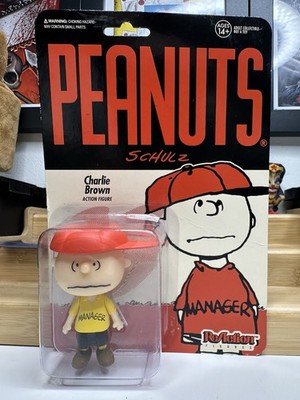 Charlie Brown Manager Peanuts Schulz ReAction Figure Super 7