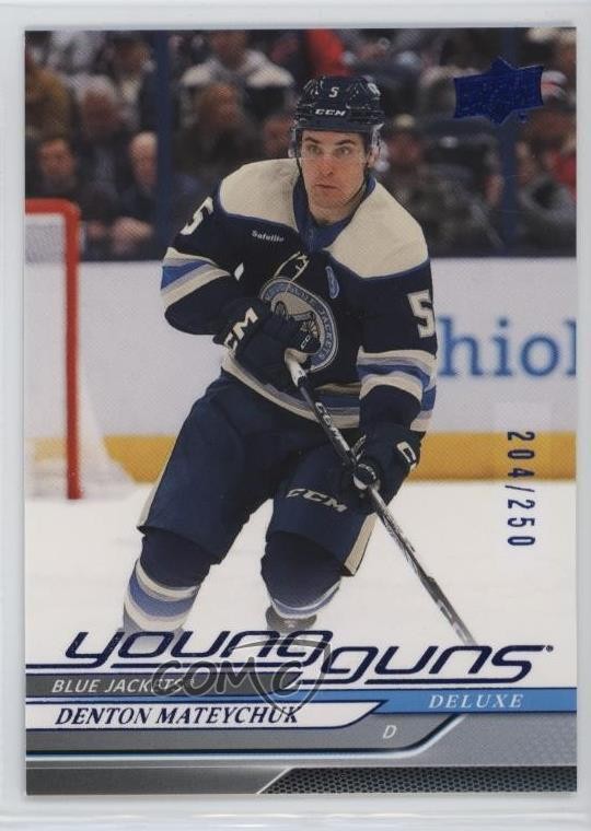 2024 UD Extended Series Young Guns Deluxe 204/250 Denton Mateychuk #710 Rookie