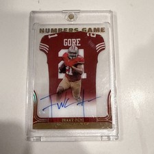 Panini 2022 Contenders Numbers Game Autograph #NG-FGO Frank Gore 49ers NFL