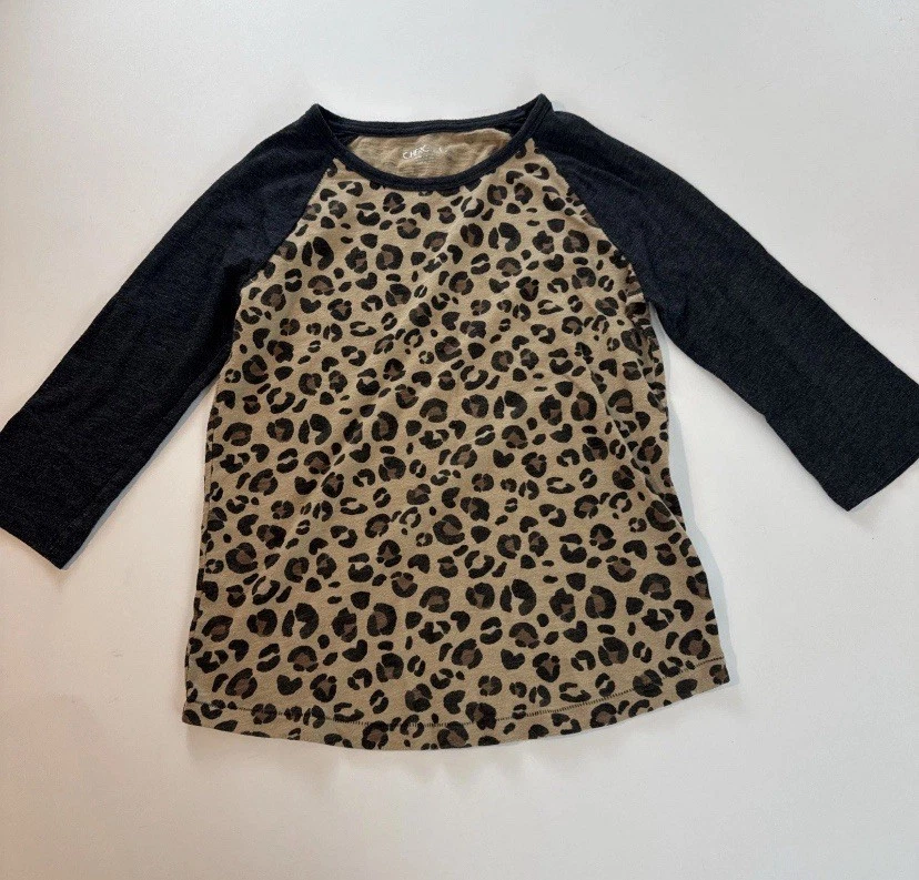 2PC Lot Cherokee & SO Girls' SZ 10/12 Animal Print Top & Turquoise Pull-on Pants - Image 2 of 4