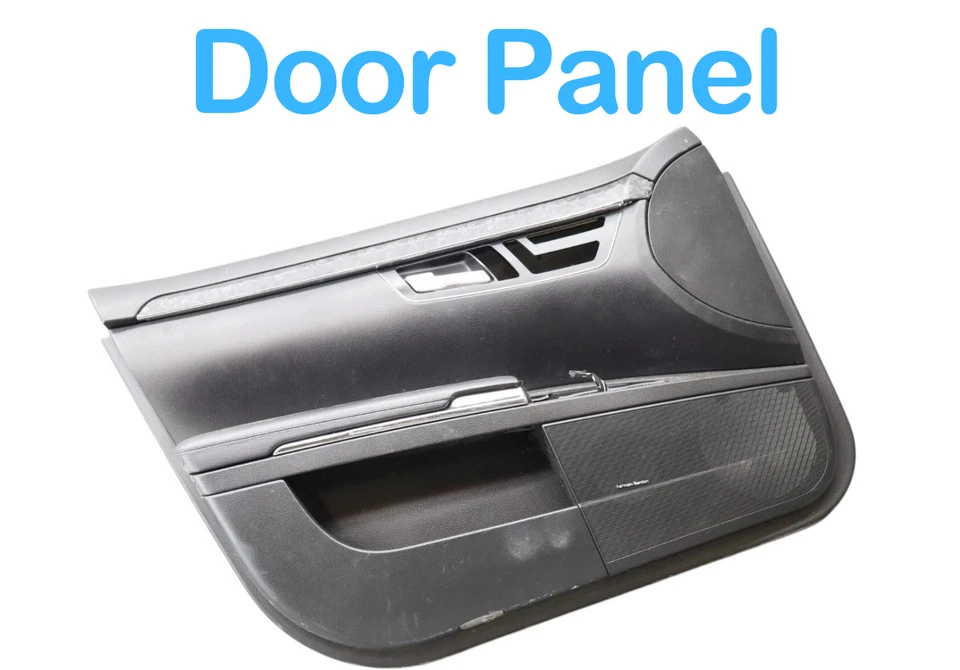 Panel de puerta interior delantero izquierdo del lado del conductor negro OEM Mercedes S400 S550 10-13 Foto 3 de 4