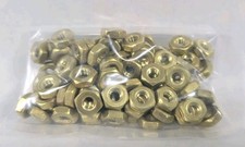 (100) 8-32 Solid Brass Machine Screw Hex Nuts(100 Units)