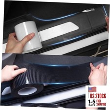 Car Door Edge Guards Door Sill Protector Anti 2in 16.4ft Carbon fiber pattern
