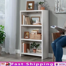 3-Shelf Bookcase Adjustable Storage Organizer Display Unit Living Room Office US
