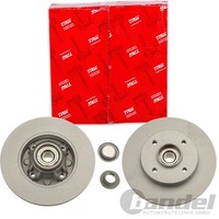 2X Trw Bremsscheiben 249Mm Voll Hinten Passend FÜR CitroËN C4 DS4 Ds Ds Peugeot