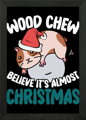 Glaube es fast Weihnachten Gerahmtes Wandbild Poster Leinwanddruck Bild