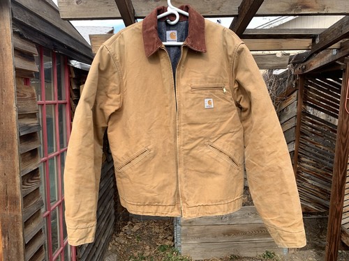 Carhartt Detroit Jacket J001 BRN L Tall Blanket Lined USA Vintage Brown Large by Carhartt, Size L, $199.99 - Photo 20