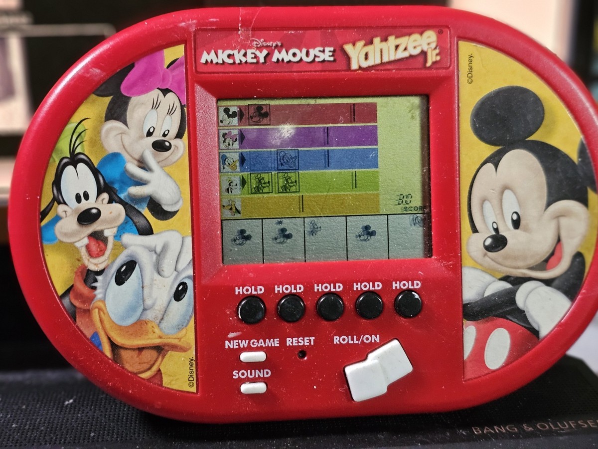 Disney's Vintage Mickey Mouse Handheld Yahtzee Video Game 2000