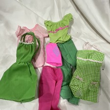 Barbie Clothes Lot Multicolor Cloth Dresses &...