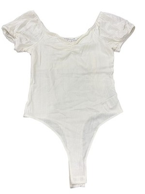 Celebrity Pink, Women's, Puff Sleeve, Bodysuit, Whisper White
