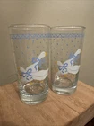 Anchor Hocking Tumblers Drinking Glasses Farm Country Goose Rain- Set Of 2 VTG