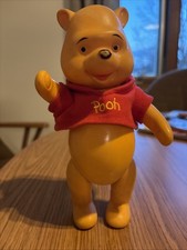 Vintage Walt Disney Productions Winnie The Pooh Doll Soft Vinyl Doll Japan 1970s