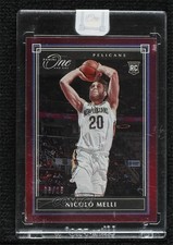 2019-20 Panini One and One Rookies Red 6/15 Nicolo Melli #104 6fs