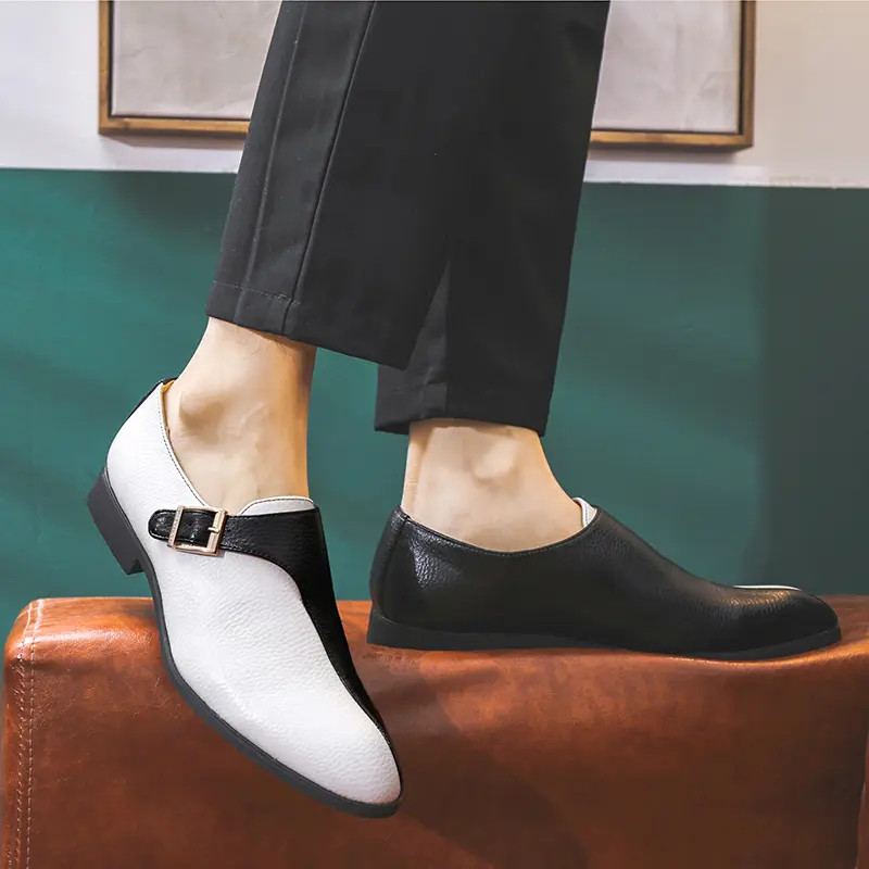 SAOLA Scarpe da sera 38 46 uomo fibbia abito formale business colorblock giunture sera festa