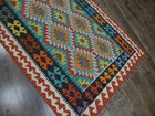 Authentic Afghan Chobi Vegetable Kilim Rug Tribal Geometric Desig Rug 4.3x6.1 Ft — photo 4