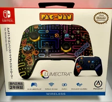 PowerA Lumectra Pac-Man Game Wireless Controller Neon Arcade for Nintendo Switch