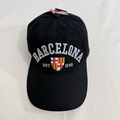 NEW Barcelona Spain Cap Hat Adjustable Black Souvenir Trucker Dad Arrow Europe