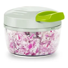 Manual Food Processor & Vegetable Chopper Green - 2.3 Cup Mini Hand-Pull Cord