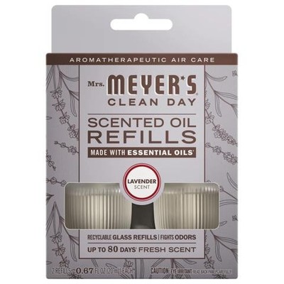 Mrs. Meyer's Clean Day Scented Oil Plug-In Air Freshener Refills - Lavender - 0
