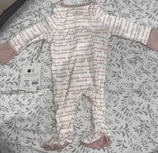 NWT Cloud Island Baby Girl's Size Newborn Light Pin Sleep N Play Footie