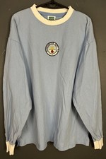 RETRO REPLICA MENS MANCHESTER CITY 1970/72 SOCCER FOOTBALL SHIRT JERSEY SIZE 2XL