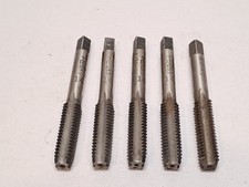5 Pc Lot 7/16-14 Taps LEFT HAND Plug Greenfield Tap  Die  DTC Vtg MADE IN USA