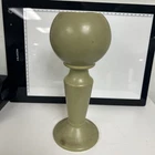 Vintage Hull Moss Green Matte Finish Candlestick or Bud Vase. 10" #433. EUC