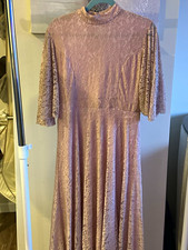 Purple Lace Dress - medium size, Lace Fabric, Purple Color Style