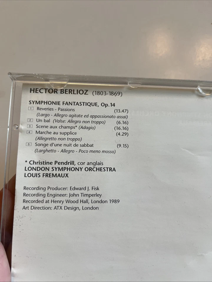 BERLIOZ: SYMPHONIE FANTASTIQUE. CD. LSO/LOUIS FREMAUX. Good - Image 2 of 4