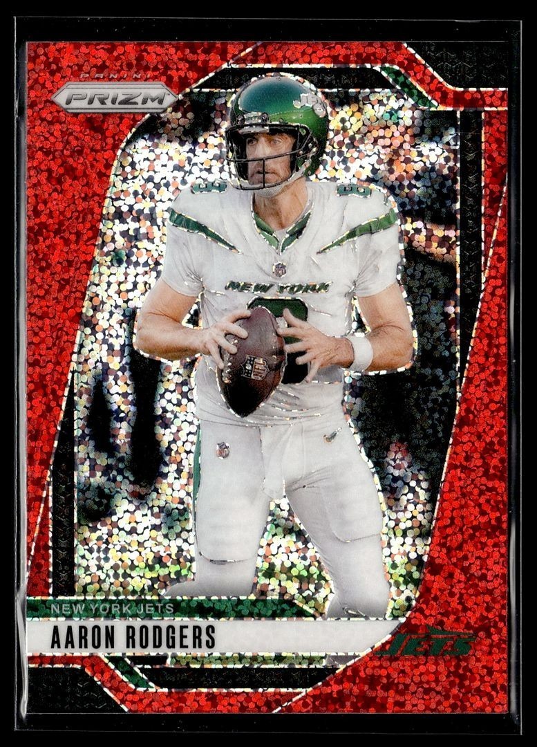 2024 PRIZM RED SPARKLE 222 Aaron Rodgers New York Jets