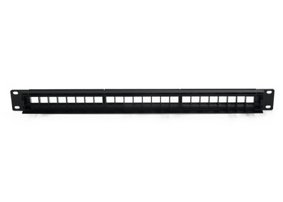 ENS 24 Port Blank Keystone Patch Panel, Wallmount or Rackmount Cat6 Network