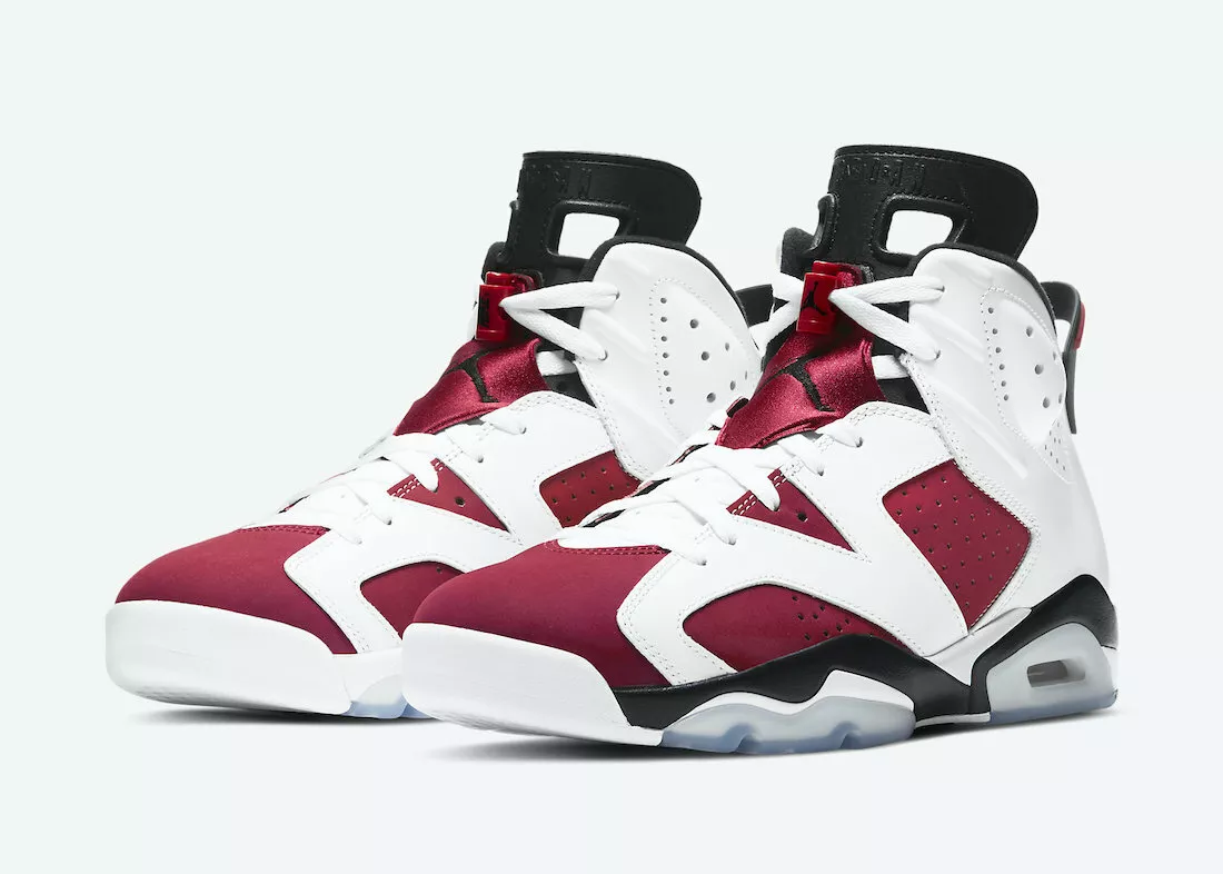 Nike Air Jordan 6 Retro Carmine (2021) Size 10 CT8529-106 White Black Carmine