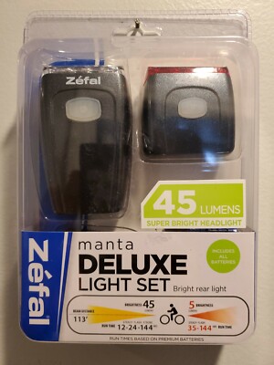 Bike Mount Zefal Manta Deluxe Bike Light Set Zefal Manta Deluxe