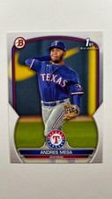 Andres Mesa 2023 Bowman #BP-44 1st Paper Prospect Texas Rangers