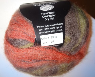 Fil Mohair Superkid - Knit One Crochet Too - Couleur Oranges Et Vert - Poids Lace/fingering - Neuf