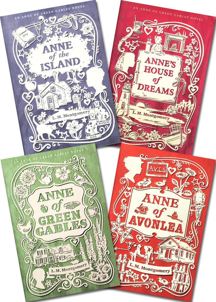 New ANNE OF GREEN GABLES Boxed Gift Set 4 Paperbacks Montgomery