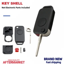  Replacement Flip Remote Key Shell Fob Case 1Button for Mercedes-Benz 1984-2004