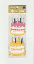 Jolee's by You 3-D non adhesive Embellishment Birthday KID CAKE FREE SHIP! 56171