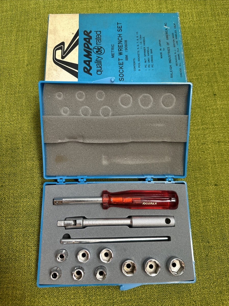 ヴィンテージUSA工具 NOS Vintage 1970s Raleigh RAMPAR 12pc SOCKET WRENCH DRIVER