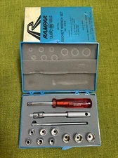 NOS Vintage 1970s Raleigh RAMPAR 12pc SOCKET WRENCH DRIVER TOOL KIT Metric Japan