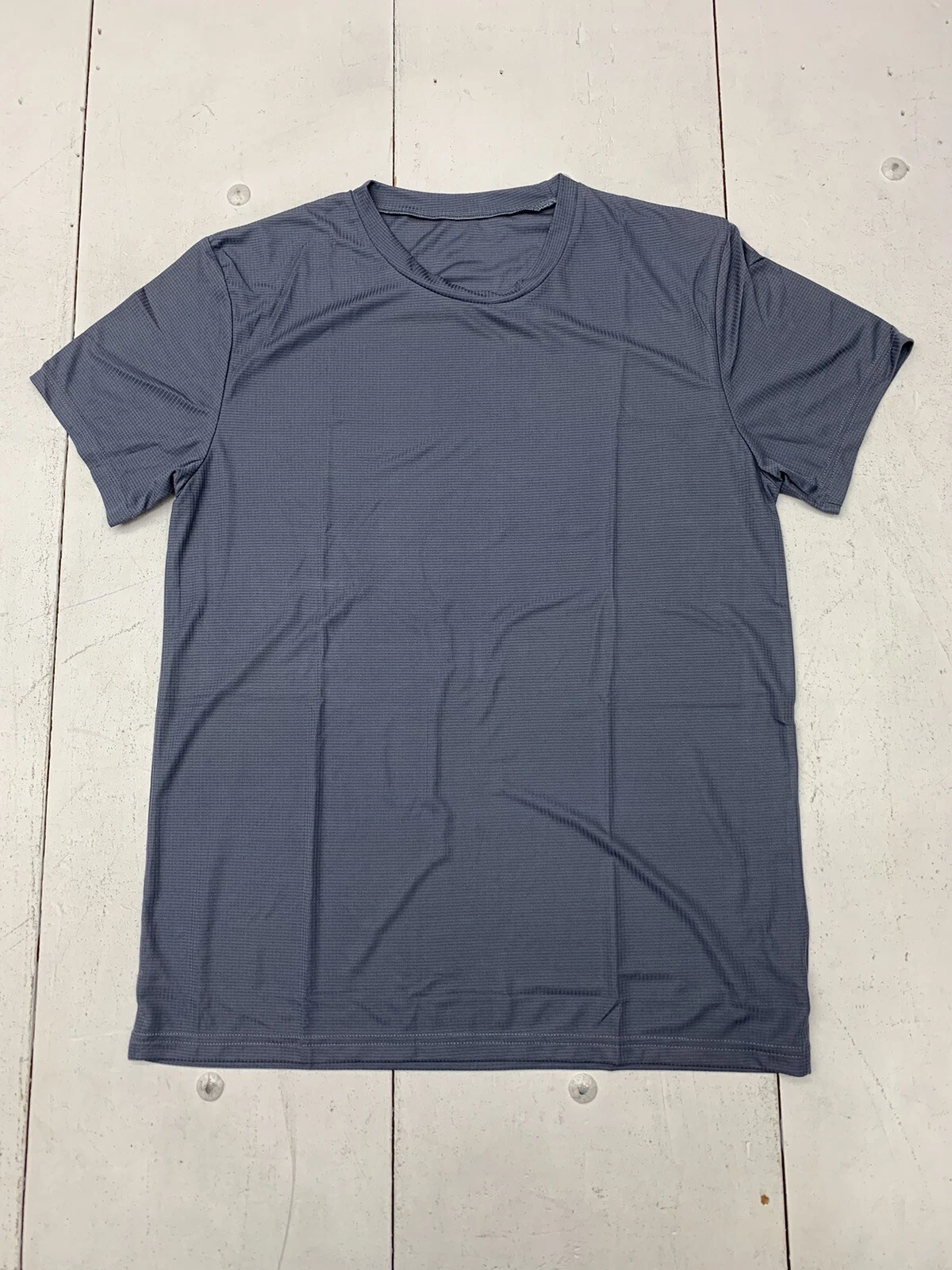 Mens Grey Athletic Short Sleeve Shirt 5 Pack Size Large