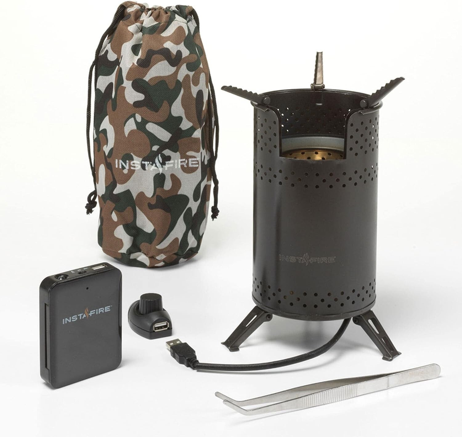 Smokeless Biomass Burning Rocket Wood Stove Camping Hiking Emergency