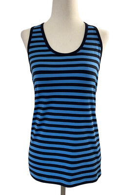 Tory Sport by Tory Burch Womens Sz XS Blue Racer back Athletic Gym Tank Top #4  